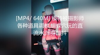 [MP4/ 640M] 模特被摄影师各种道具调教,蝴蝶穴玩的直流水,浑身颤抖