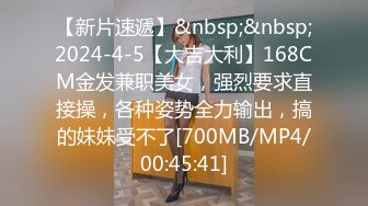 【新片速遞】&nbsp;&nbsp;2024-4-5【大吉大利】168CM金发兼职美女，强烈要求直接操，各种姿势全力输出，搞的妹妹受不了[700MB/MP4/00:45:41]